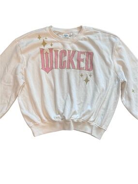 Wicked Graphic Crewneck Sweatshirt - White by Unknown